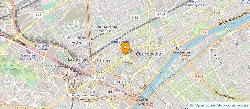 localisation de l'entreprise PHARMACIE CENTRALE à COURBEVOIE