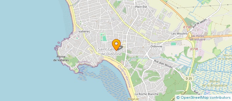 localisation de l'entreprise PHARMACIE CENTRALE  SAINT-GEORGES-DE-DIDONNE