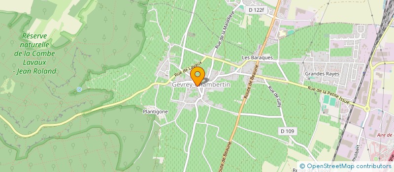 localisation de l'entreprise PHARMACIE CENTRALE  GEVREY-CHAMBERTIN