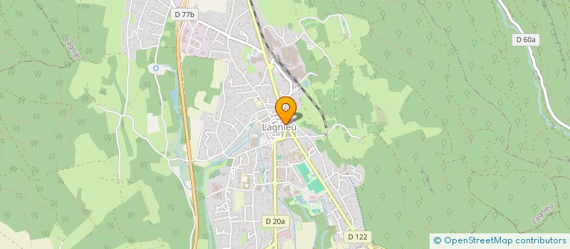 localisation de l'entreprise PHARMACIE CENTRALE  LAGNIEU