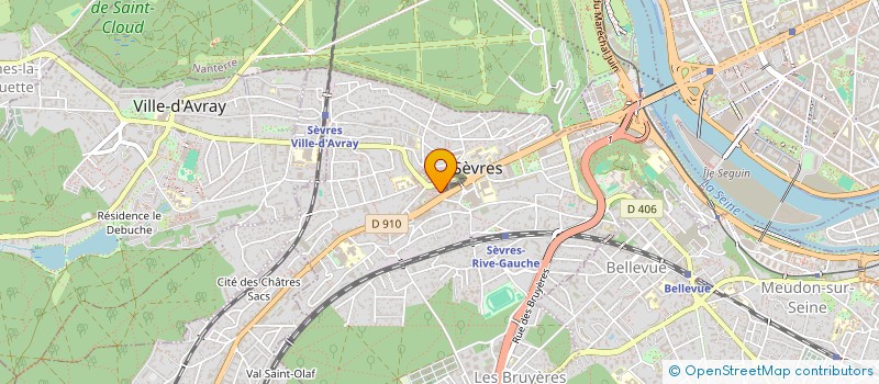 localisation de l'entreprise PHARMACIE CENTRALE à SEVRES