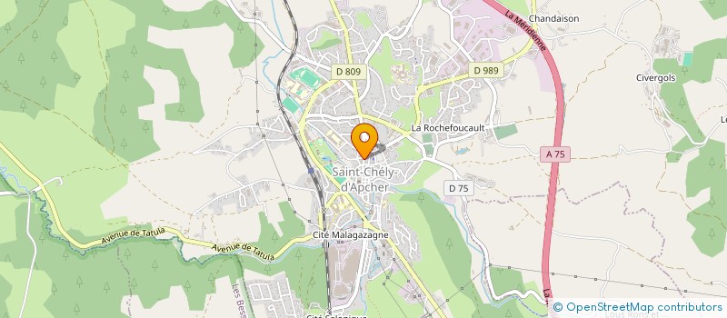 localisation de l'entreprise PHARMACIE CENTRALE  SAINT-CHELY-D'APCHER