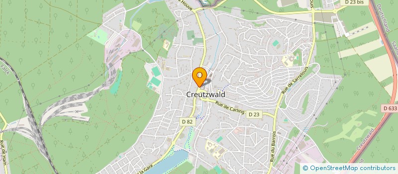 localisation de l'entreprise PHARMACIE CENTRALE  CREUTZWALD