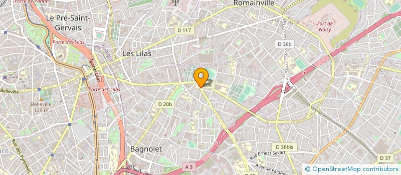 localisation de l'entreprise PHARMACIE CENTRALE DE BAGNOLET  BAGNOLET