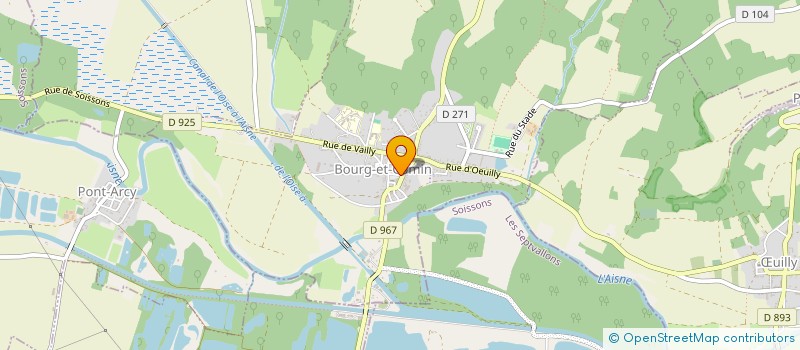 localisation de l'entreprise PHARMACIE CENTRALE DE BOURG ET COMIN  BOURG-ET-COMIN