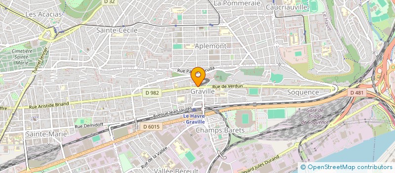 localisation de l'entreprise PHARMACIE CENTRALE DE GRAVILLE  LE HAVRE