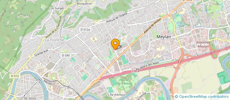 localisation de l'entreprise PHARMACIE CENTRALE DE MEYLAN à MEYLAN