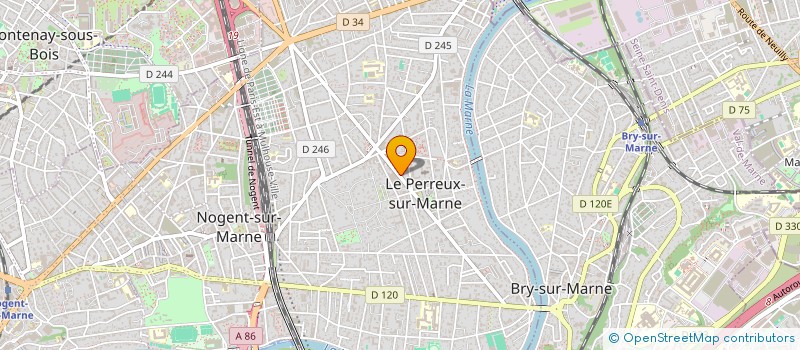 localisation de l'entreprise PHARMACIE CENTRALE DU MARCHE  LE PERREUX-SUR-MARNE