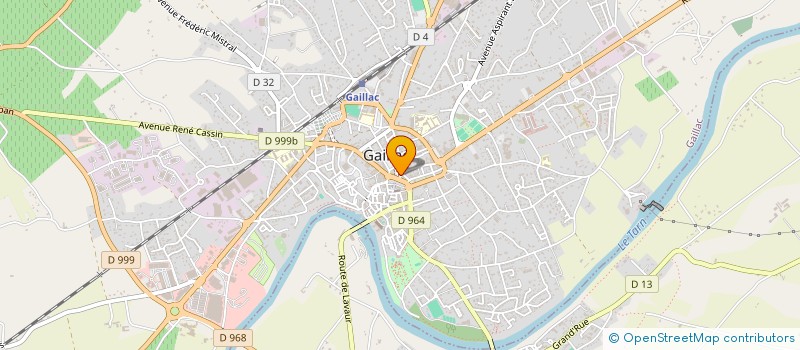 localisation de l'entreprise PHARMACIE CENTRALE GHISLAINE ROGER à GAILLAC