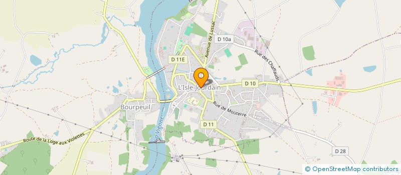 localisation de l'entreprise PHARMACIE CENTRALE GUY-BELAUD  L'ISLE-JOURDAIN