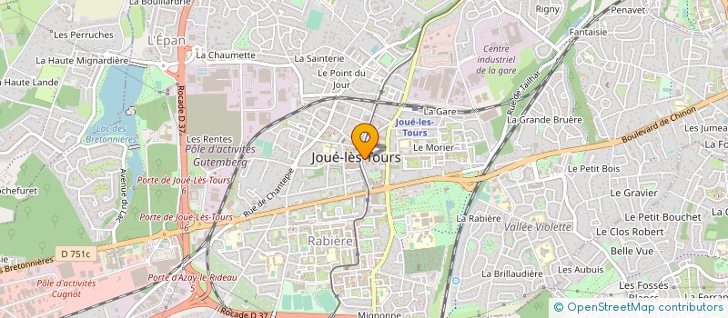 localisation de l'entreprise PHARMACIE CENTRALE JOUE à JOUE-LES-TOURS