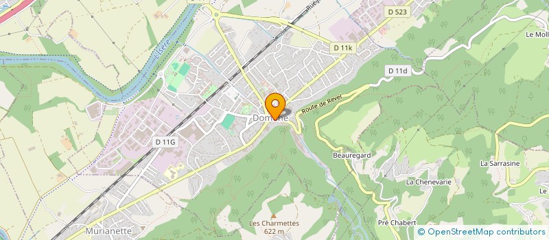 localisation de l'entreprise PHARMACIE CENTRALE SARL  DOMENE