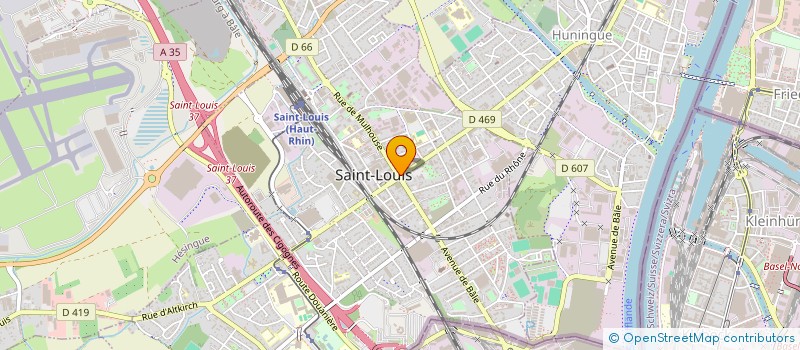 localisation de l'entreprise PHARMACIE CENTRALE SELARL  SAINT-LOUIS