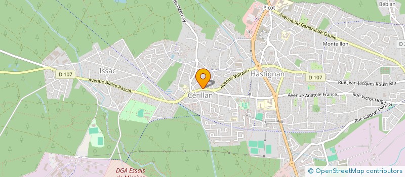localisation de l'entreprise PHARMACIE CERILLAN ISSAC à SAINT-MEDARD-EN-JALLES