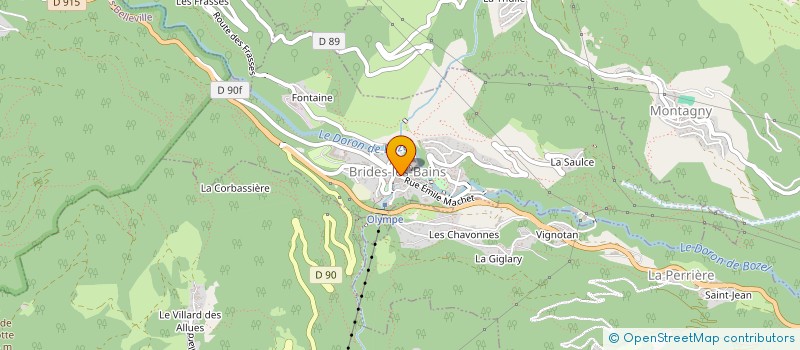 localisation de l'entreprise PHARMACIE CHABERT à BRIDES-LES-BAINS