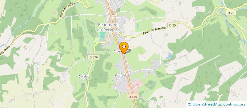 localisation de l'entreprise PHARMACIE CHAMBLAS  BEAUMONTOIS EN PERIGORD