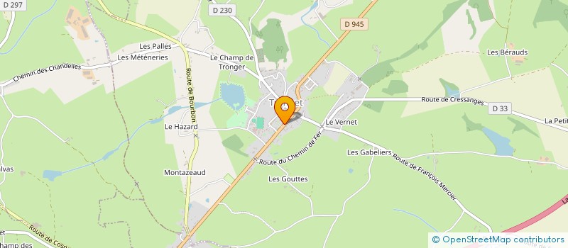 localisation de l'entreprise PHARMACIE CHANTELOUBE  TRONGET