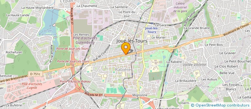 localisation de l'entreprise PHARMACIE CHANTEPIE à JOUE-LES-TOURS