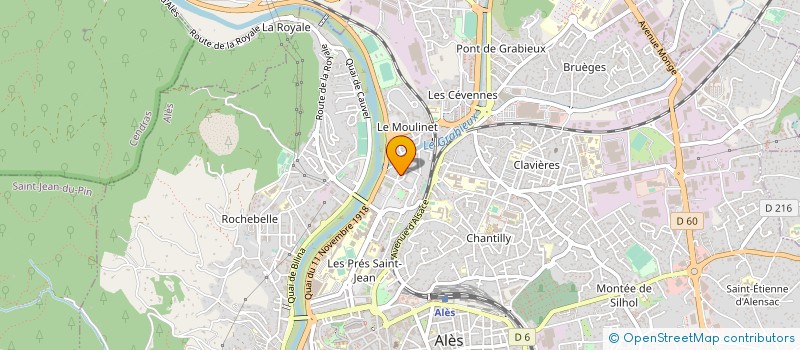 localisation de l'entreprise PHARMACIE CHAPELLE à ALES
