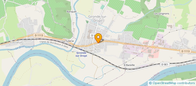 localisation de l'entreprise PHARMACIE CHARON  GIRONDE-SUR-DROPT