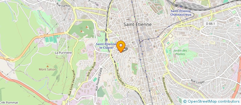 localisation de l'entreprise PHARMACIE CLEMENT DERUBAY à SAINT-ETIENNE