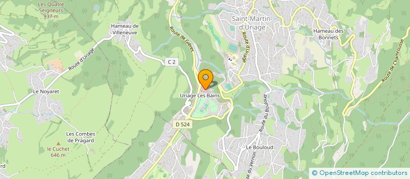 localisation de l'entreprise PHARMACIE COCOLOMB  SAINT MARTIN D'URIAGE