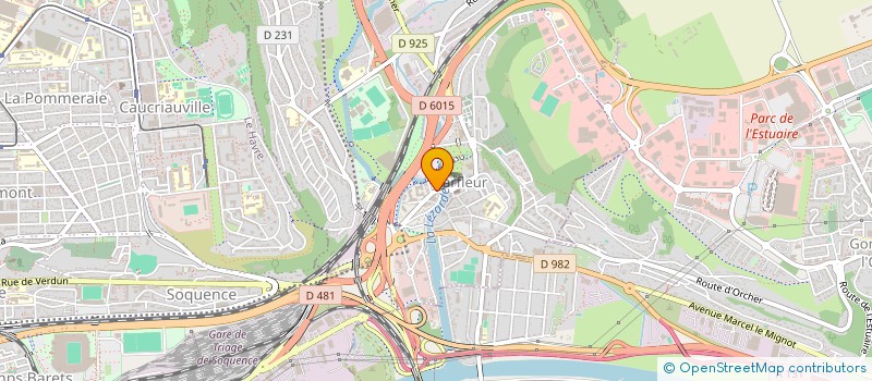 localisation de l'entreprise PHARMACIE COFFINET  HARFLEUR