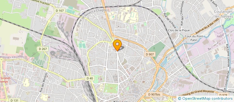 localisation de l'entreprise PHARMACIE COLBERT à NEVERS