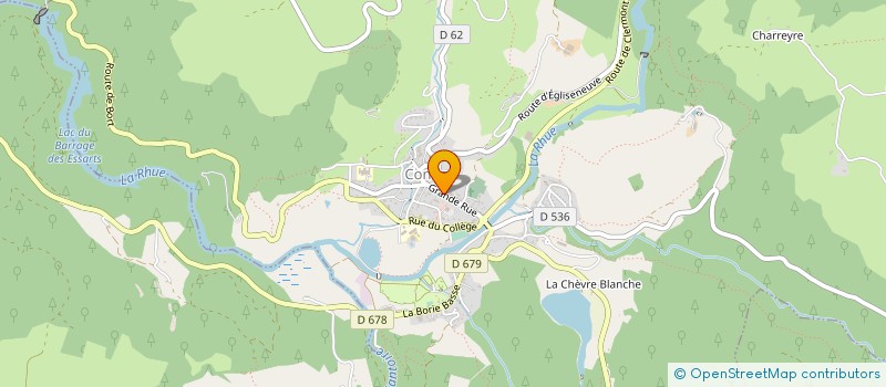 localisation de l'entreprise PHARMACIE CONFLUENCE à CONDAT