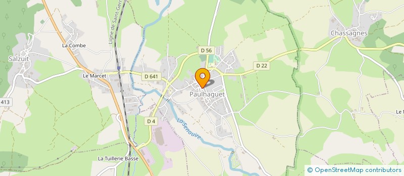 localisation de l'entreprise PHARMACIE COUDERT  PAULHAGUET