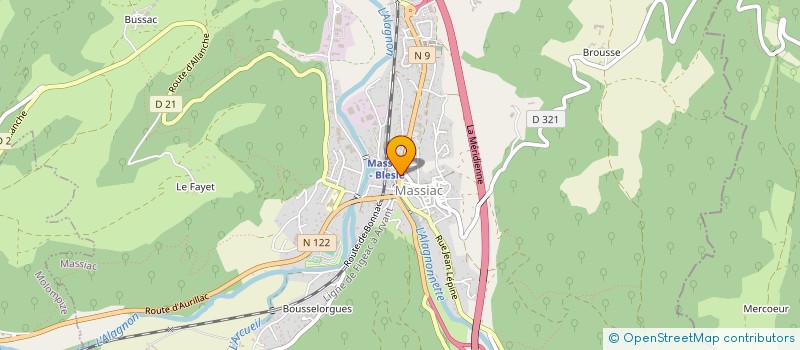 localisation de l'entreprise PHARMACIE COUMOUL à MASSIAC