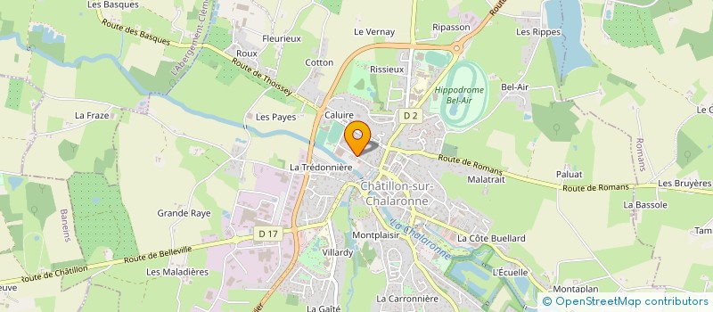 localisation de l'entreprise PHARMACIE COUTURIER-RATRIMOARIVONY à CHATILLON-SUR-CHALARONNE