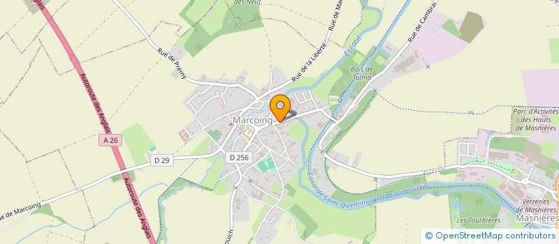 localisation de l'entreprise PHARMACIE COUVREUR  MARCOING