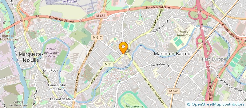 localisation de l'entreprise PHARMACIE CRETEUR à MARCQ-EN-BARŒUL