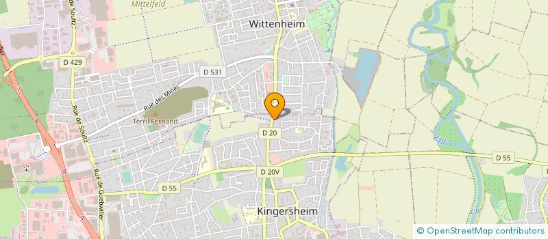 localisation de l'entreprise PHARMACIE CROIX MARIE  KINGERSHEIM