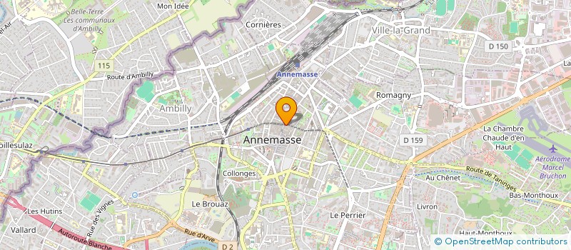 localisation de l'entreprise PHARMACIE CROIX VERTE  ANNEMASSE