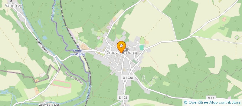 localisation de l'entreprise PHARMACIE CROQUET MAILLARD  CROUY-SUR-OURCQ