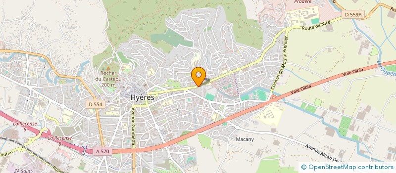 localisation de l'entreprise PHARMACIE CROS à HYERES