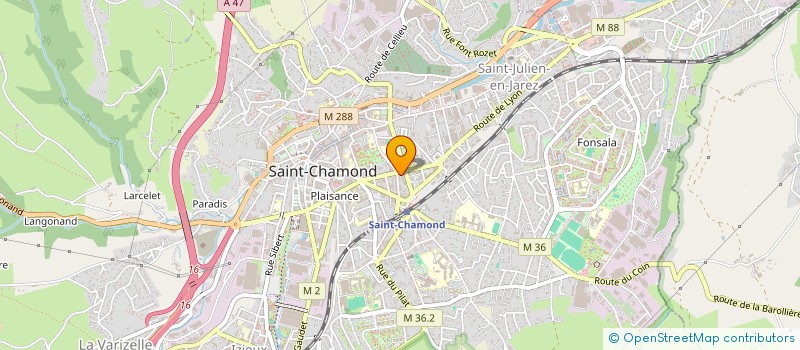 localisation de l'entreprise PHARMACIE CROZET à SAINT-CHAMOND