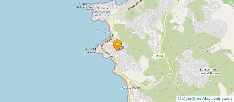 localisation de l'entreprise PHARMACIE D'AGOSTA PLAGE  ALBITRECCIA