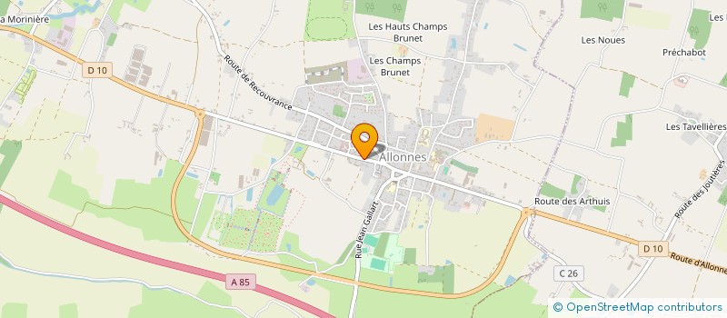 localisation de l'entreprise PHARMACIE D'ALLONNES GIRARD  ALLONNES