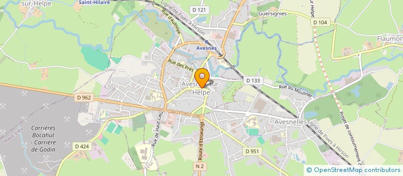 localisation de l'entreprise PHARMACIE D'AVESNES  AVESNES-SUR-HELPE