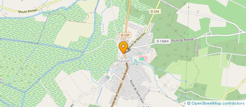 localisation de l'entreprise PHARMACIE D'ETAULIERS  ETAULIERS