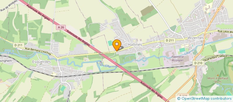 localisation de l'entreprise PHARMACIE D'HALLINES  HALLINES