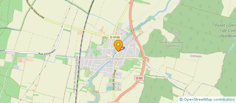 localisation de l'entreprise PHARMACIE D'OSTHEIM  OSTHEIM