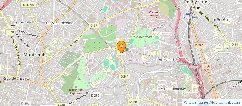 localisation de l'entreprise PHARMACIE DAHAN à MONTREUIL