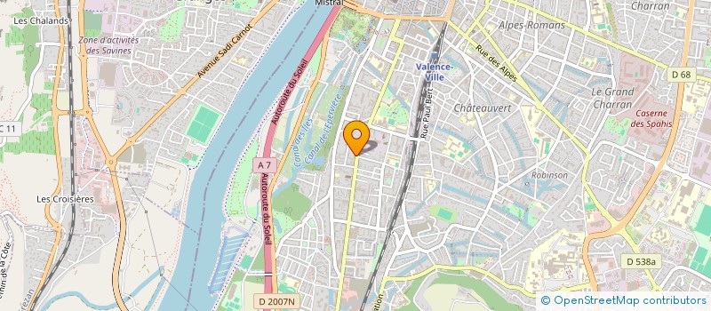 localisation de l'entreprise PHARMACIE DANTON à VALENCE