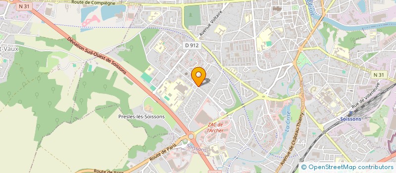 localisation de l'entreprise PHARMACIE DAOUDI à SOISSONS