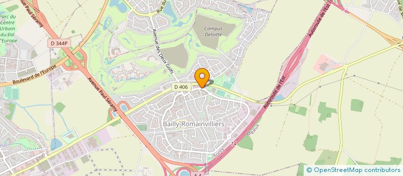 localisation de l'entreprise PHARMACIE DE BAILLY  BAILLY-ROMAINVILLIERS