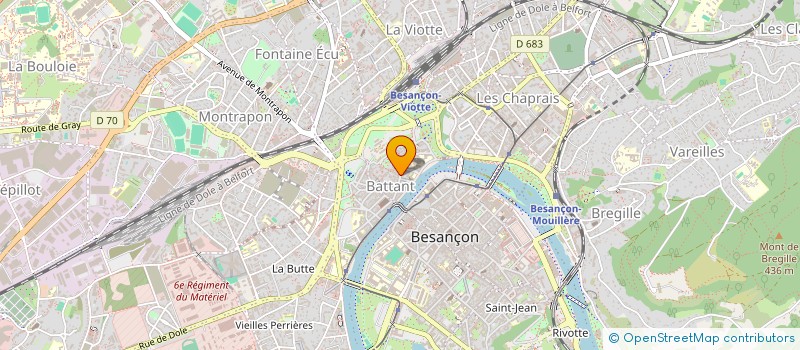 localisation de l'entreprise PHARMACIE DE BATTANT à BESANCON